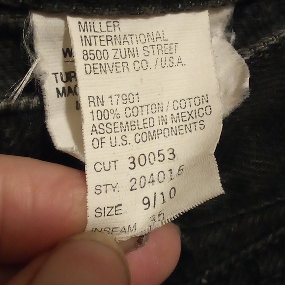 ROCKY MOUNTAIN Black Jeans - Size 9/10 - Picture 6 of 11